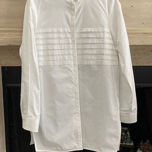 Women’s long white dress shirt by Brooks Brothers size 10